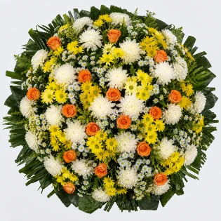 Coroa de Flores Requinte 06 DF  requinte para entrega em Brasília - Floricultura online