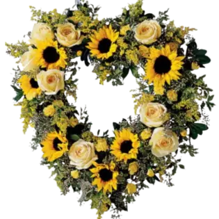 Coroa de Flores Coração Luxo 03 SP coração luxo para entrega em São Paulo - Floricultura online