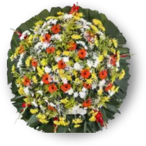 Coroa de Flores Requinte 03 BH requinte para entrega em Sabará - Floricultura online