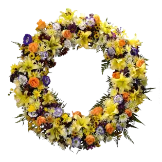 Coroa de Flores Guirlanda 02 BA guirlanda para entrega em Salvador - Floricultura online