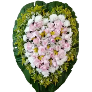 Coroa de Flores Coração Luxo 01 SP coração luxo para entrega em São Paulo - Floricultura online