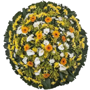 Coroa de Flores Elegance 03 GO elegance para entrega em Goiânia - Floricultura online