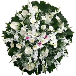 Coroa de Flores Luxo 01 GO luxo para entrega em Goiânia - Floricultura online