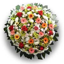 Coroa de Flores Elegance 02 GO elegance para entrega em Aparecida de Goiânia - Floricultura online