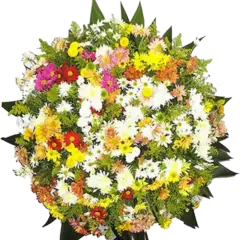 Coroa de Flores Requinte 02 RJ requinte para entrega em Rio de Janeiro - Floricultura online