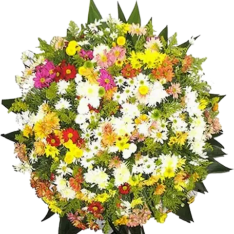 Coroa de Flores Requinte 02 RJ requinte para entrega em Rio de Janeiro - Floricultura online