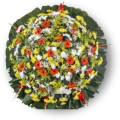 Coroa de Flores Requinte 03 RJ requinte para entrega em Rio de Janeiro - Floricultura online