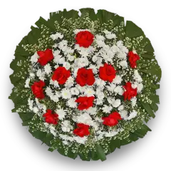 Coroa de Flores Requinte 04 RJ requinte para entrega em Rio de Janeiro - Floricultura online