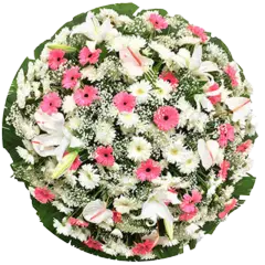 Coroa de Flores Elegance 04 RJ elegance para entrega em Rio de Janeiro - Floricultura online