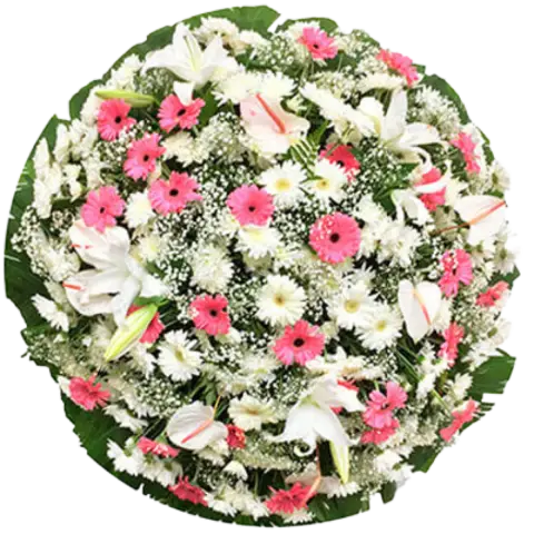 Coroa de Flores Elegance 04 RJ elegance para entrega em Rio de Janeiro - Floricultura online