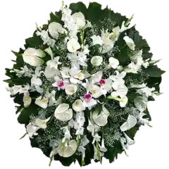 Coroa de Flores Luxo 01 BH luxo para entrega em Contagem - Floricultura online