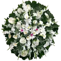 Coroa de Flores Luxo 01 RJ luxo para entrega em Rio de Janeiro - Floricultura online