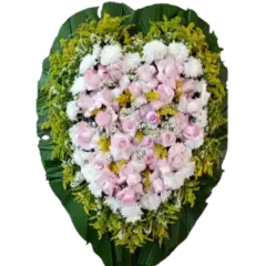 Coroa de Flores Coração Luxo 01 RJ coração luxo para entrega em Rio de Janeiro - Floricultura online