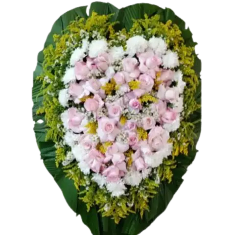 Coroa de Flores Coração Luxo 01 RJ coração luxo para entrega em Rio de Janeiro - Floricultura online
