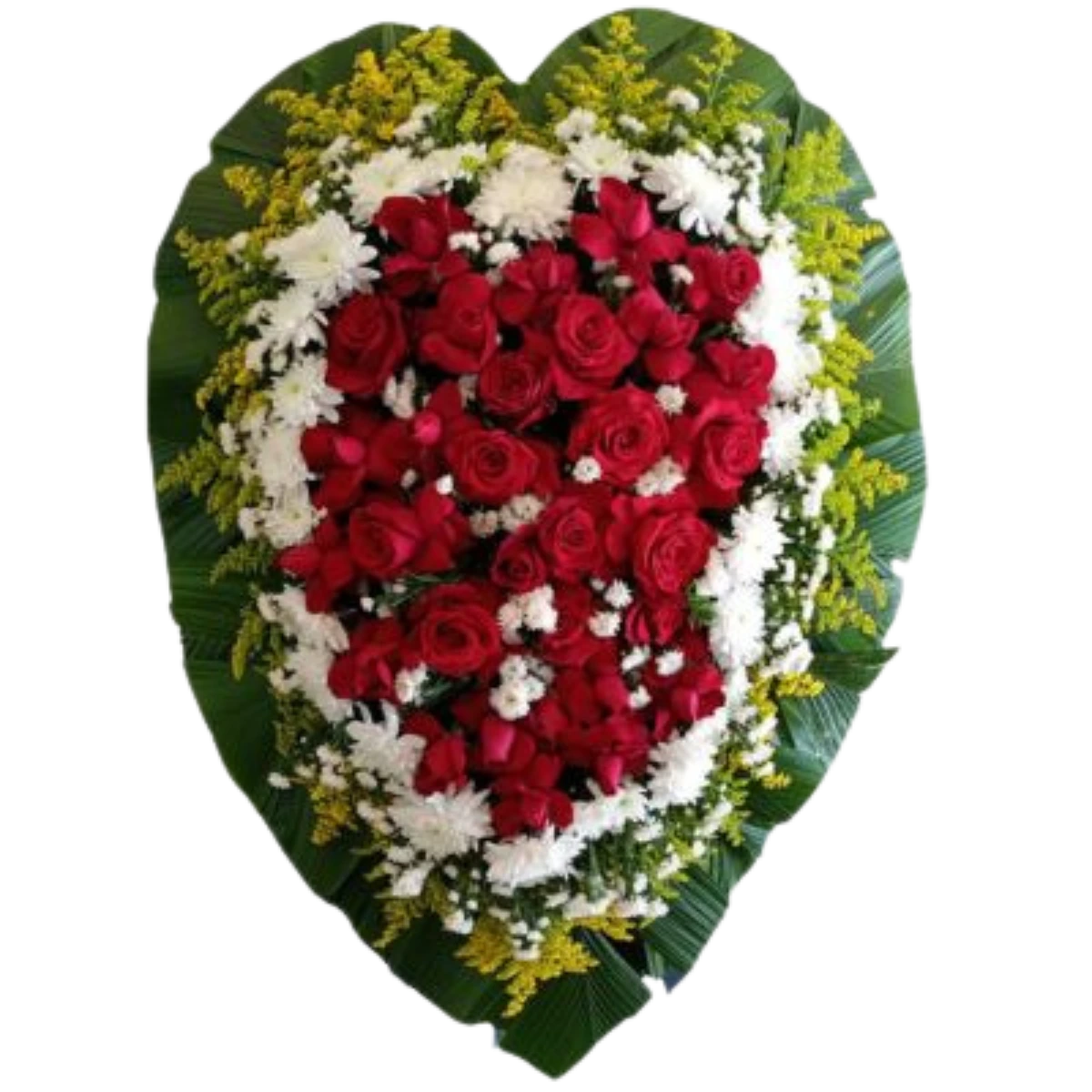 Coroa de Flores Coração Luxo 01 GO coração luxo para entrega em Goiânia - Floricultura online