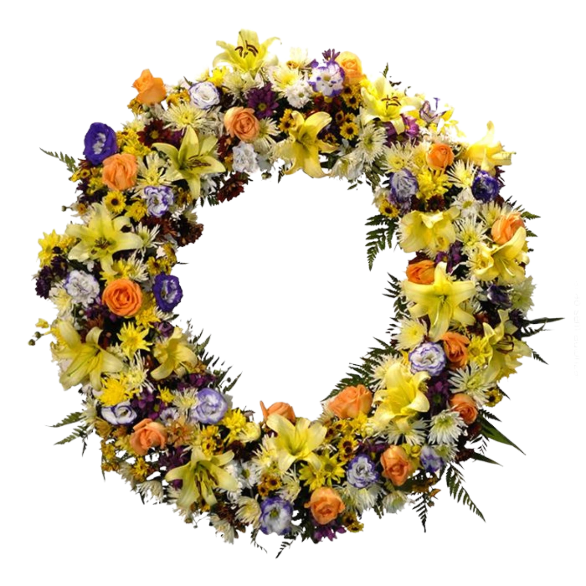 Coroa de Flores Guirlanda 02 RJ guirlanda para entrega em Rio de Janeiro - Floricultura online