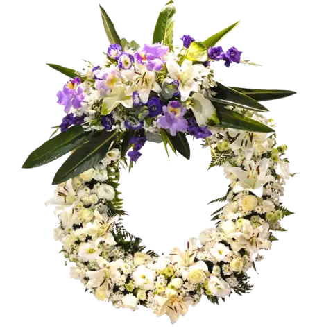 Coroa de Flores Guirlanda 03 RJ guirlanda para entrega em Rio de Janeiro - Floricultura online