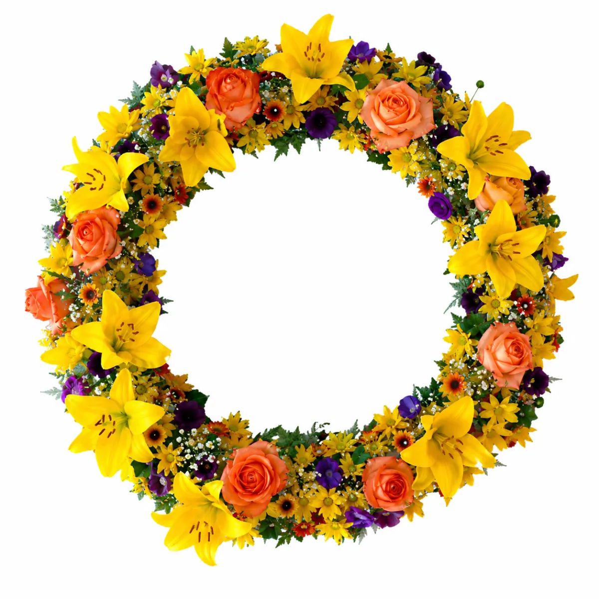 Coroa de Flores Guirlanda 02 GO guirlanda para entrega em Goiânia - Floricultura online