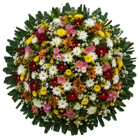 Coroa de Flores Requinte 02 GO requinte para entrega em Goiânia - Floricultura online