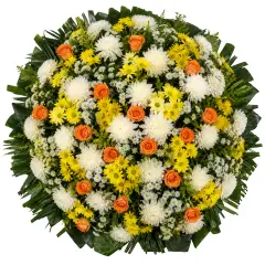 Coroa de Flores Requinte 06 DF requinte para entrega em Brasília - Floricultura online
