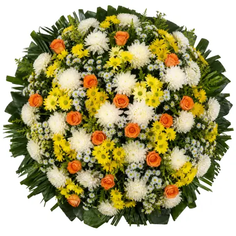 Coroa de Flores Requinte 06 GO requinte para entrega em Goiânia - Floricultura online