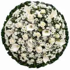 Coroa de Flores Elegance 02 DF elegance para entrega em Brasília - Floricultura online