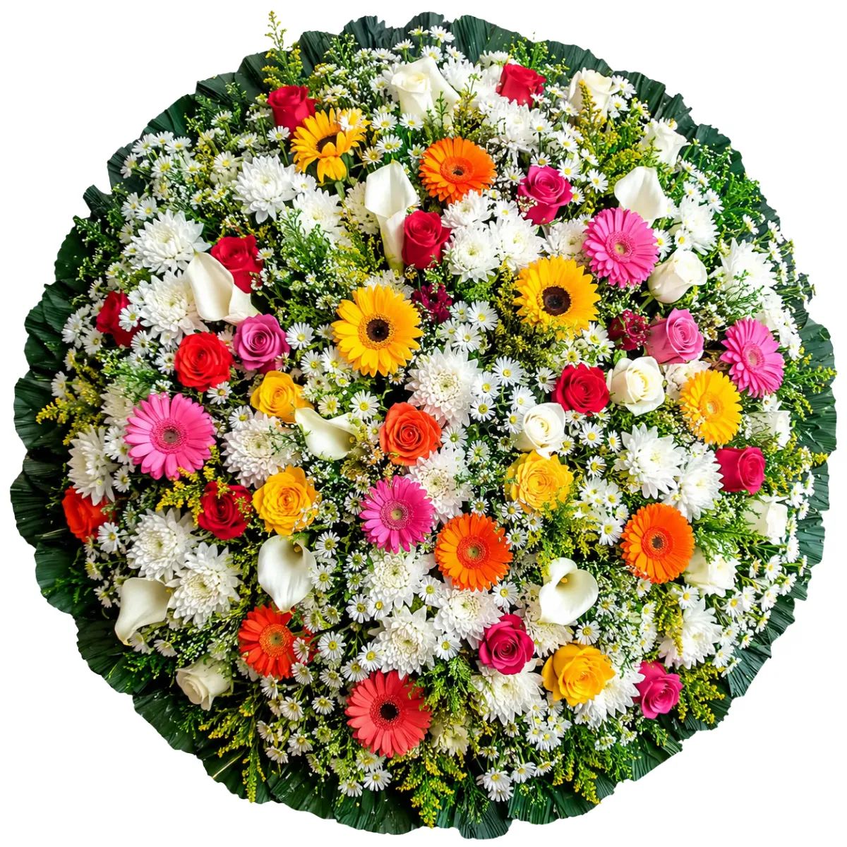 Coroa de Flores Elegance 03 GO elegance para entrega em Goiânia - Floricultura online