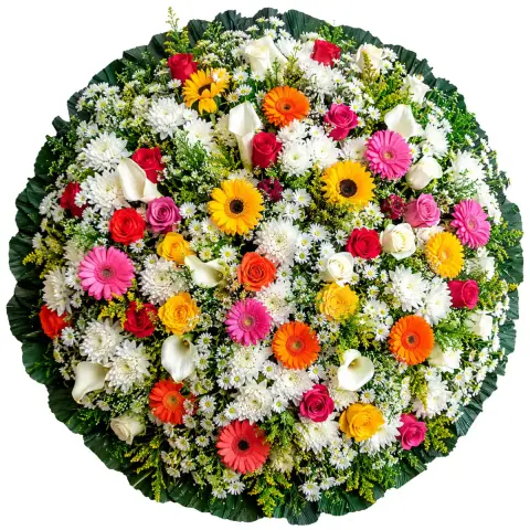 Coroa de Flores Elegance 03 GO elegance para entrega em Goiânia - Floricultura online