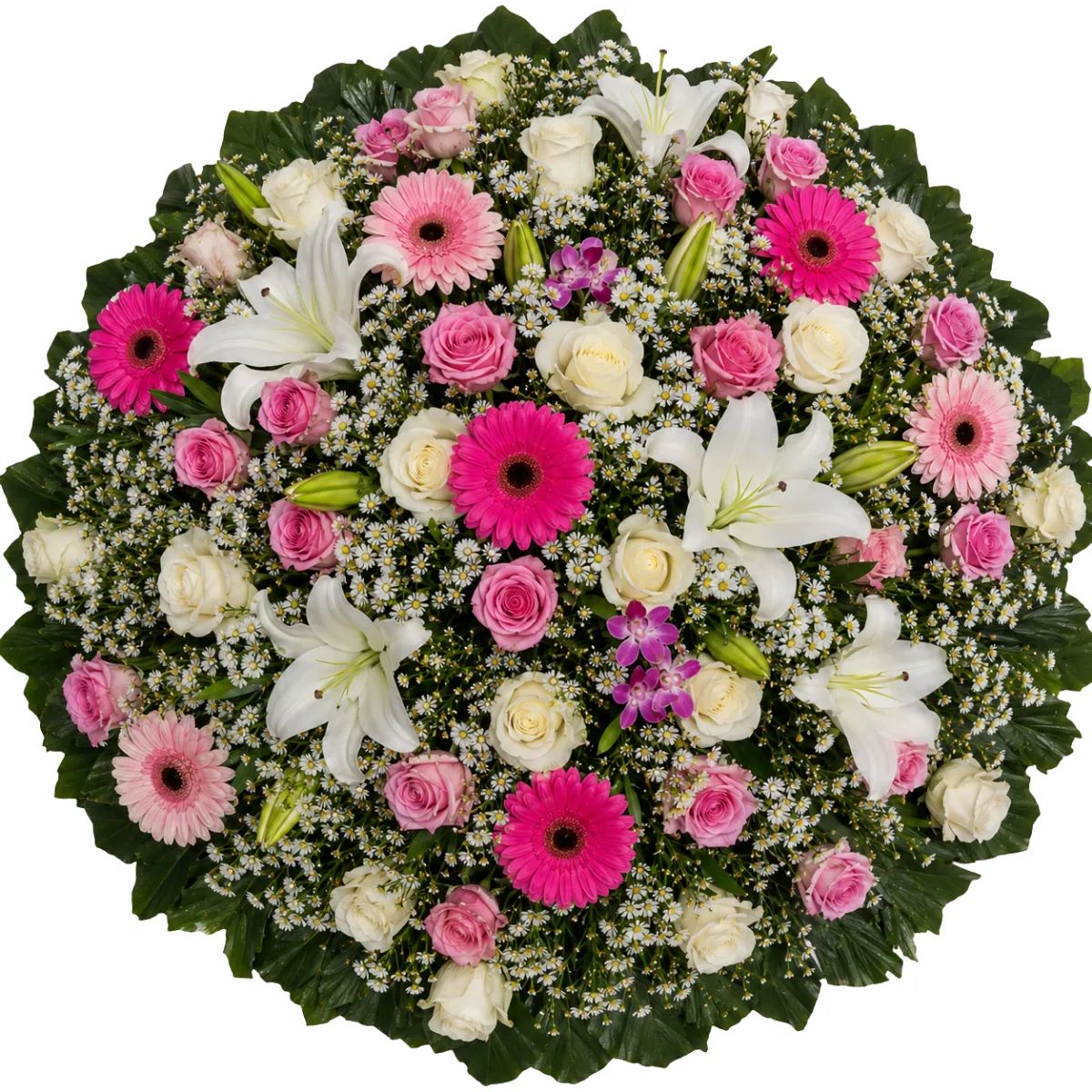 Coroa de Flores Elegance 05 GO elegance para entrega em Goiânia - Floricultura online