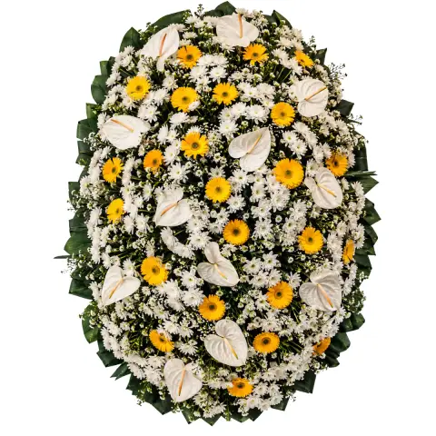 Coroa de Flores Exclusive 02 GO exclusive para entrega em Goiânia - Floricultura online