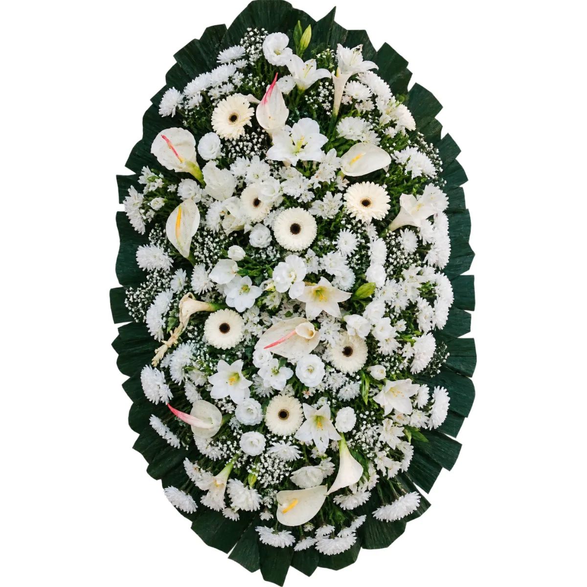 Coroa de Flores Luxo 01 GO luxo para entrega em Goiânia - Floricultura online