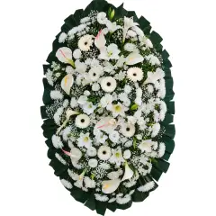Coroa de Flores Luxo 01 DF luxo para entrega em Brasília - Floricultura online