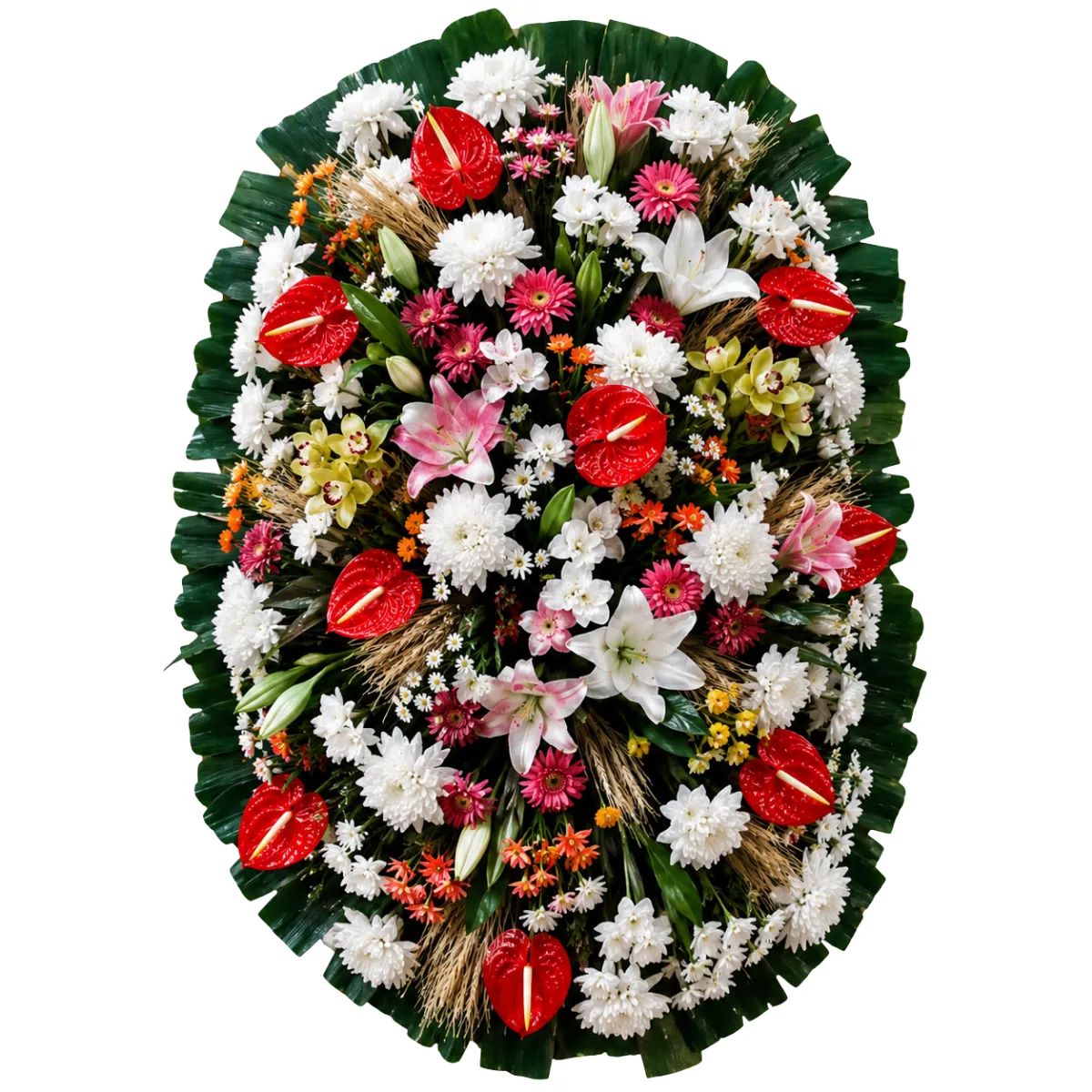 Coroa de Flores Luxo 02 GO luxo para entrega em Goiânia - Floricultura online
