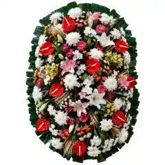 Coroa de Flores Luxo 02 DF luxo para entrega em Brasília - Floricultura online