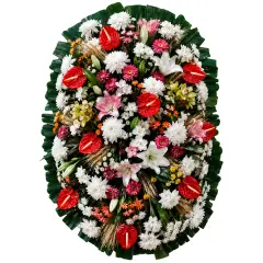 Coroa de Flores Luxo 02 DF luxo para entrega em Brasília - Floricultura online