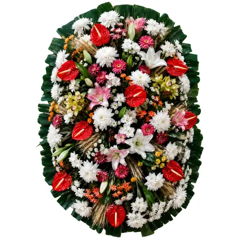 Coroa de Flores Luxo 02 GO luxo para entrega em Goiânia - Floricultura online