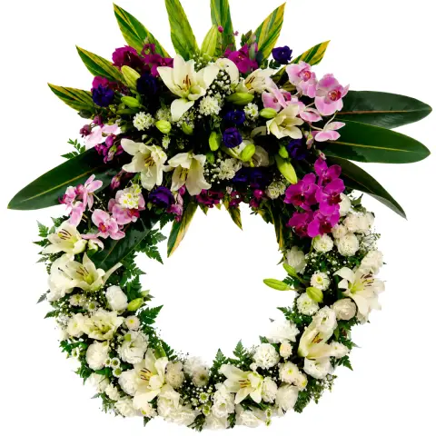 Coroa de Flores Guirlanda 03 GO guirlanda para entrega em Goiânia - Floricultura online